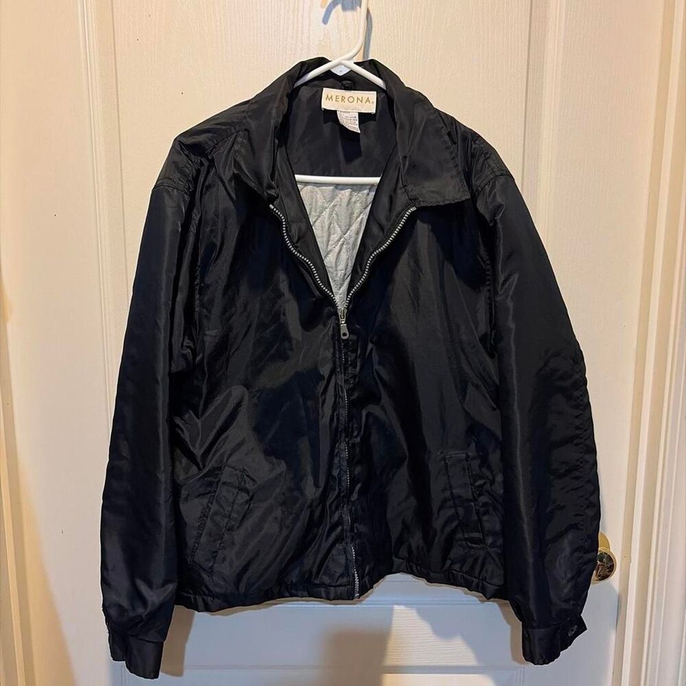 Merona Men's Black and Navy Jacket